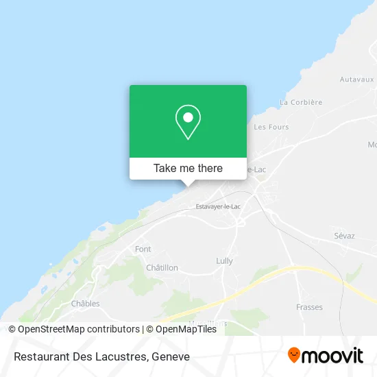 Restaurant Des Lacustres map