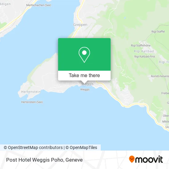 Post Hotel Weggis Poho map
