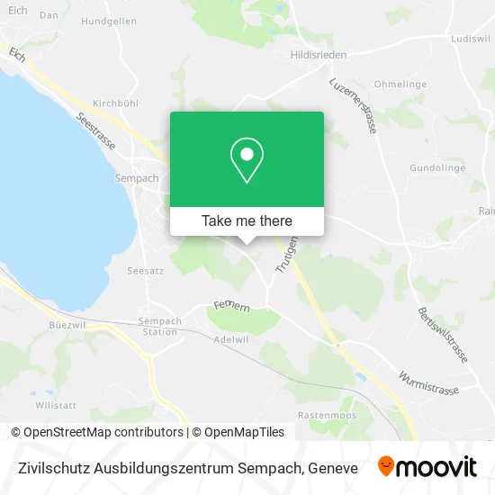Zivilschutz Ausbildungszentrum Sempach map