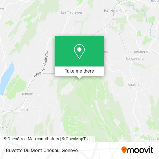 Buvette Du Mont Chesau map