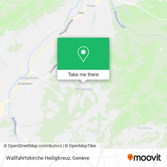 Wallfahrtskirche Heiligkreuz map