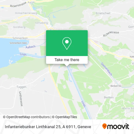 Infanteriebunker Linthkanal 25, A 6911 map