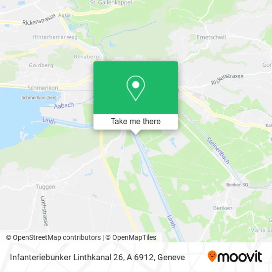 Infanteriebunker Linthkanal 26, A 6912 map