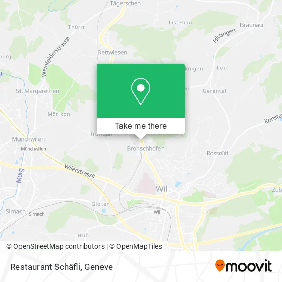 Restaurant Schäfli map