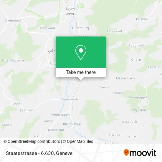Staatsstrasse - 6.630 map
