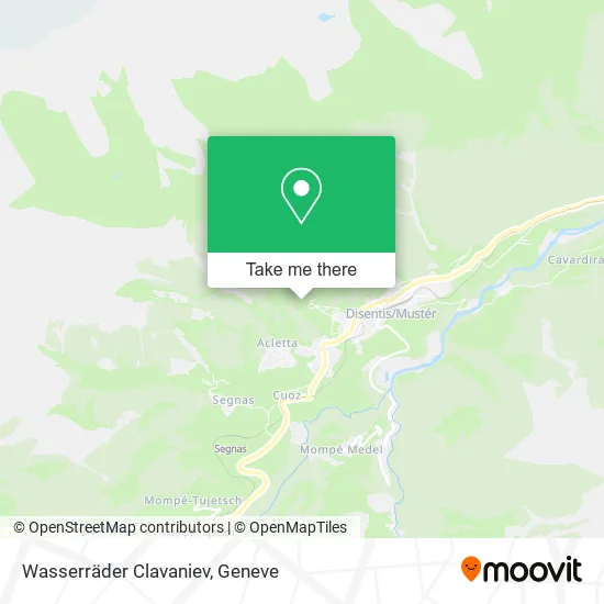 Wasserräder Clavaniev map