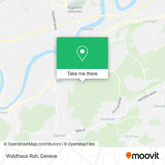 Waldhaus Ruti map