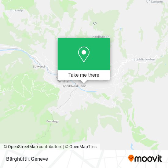 Bärghüttli map
