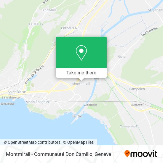 Montmirail - Communauté Don Camillo map