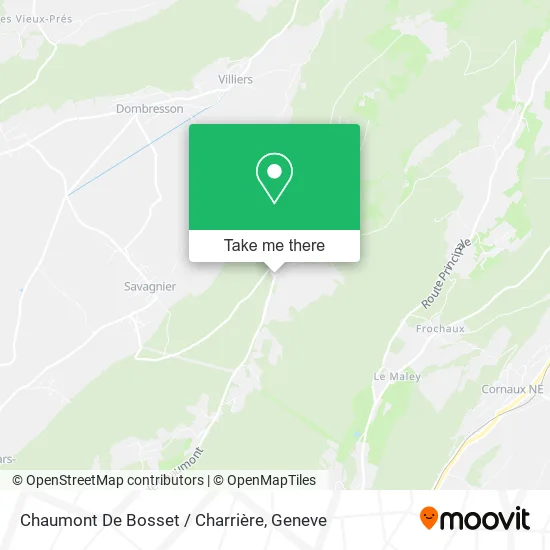 Chaumont De Bosset / Charrière map