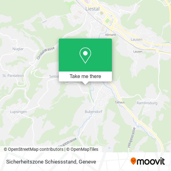Sicherheitszone Schiessstand map