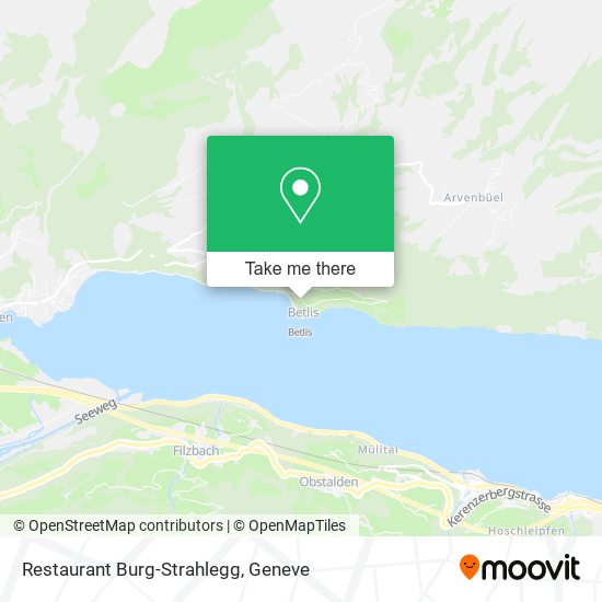 Restaurant Burg-Strahlegg map