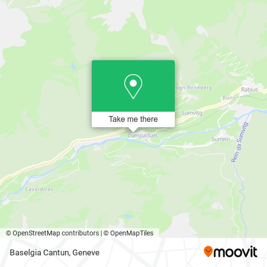 Baselgia Cantun map