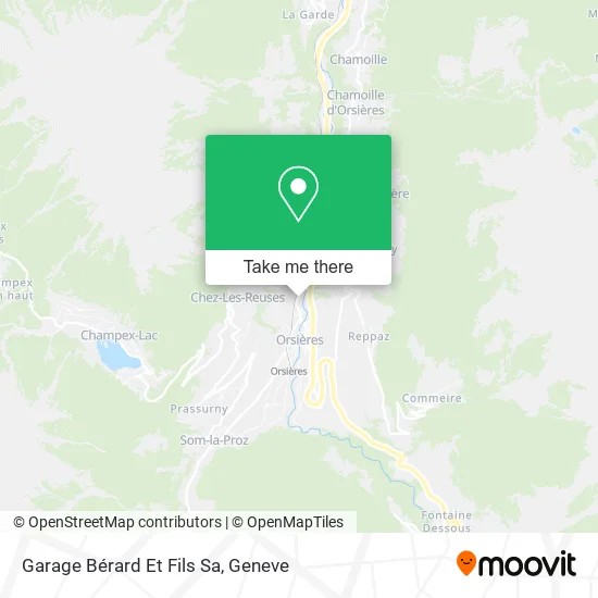 Garage Bérard Et Fils Sa map