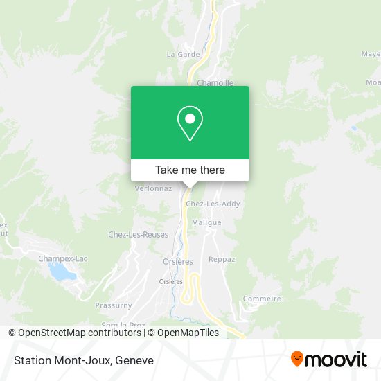 Station Mont-Joux map