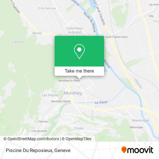 Piscine Du Reposieux map