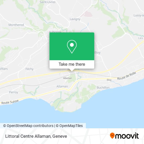 Littoral Centre Allaman map