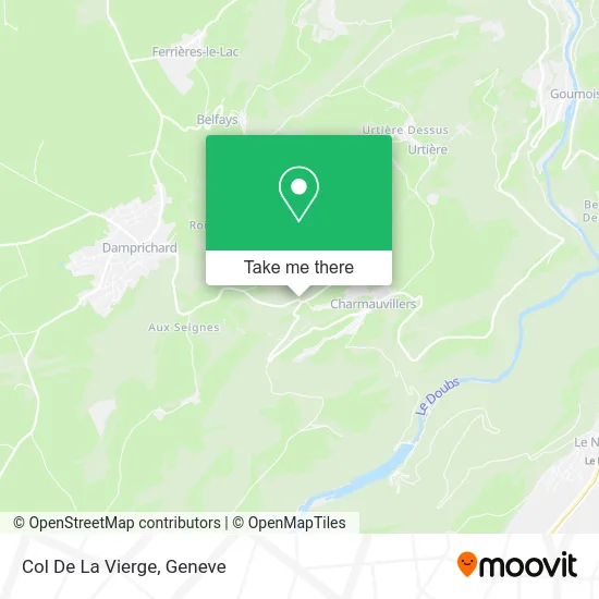 Col De La Vierge map
