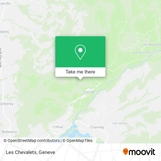 Les Chevalets map