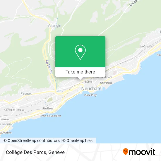 Collège Des Parcs map