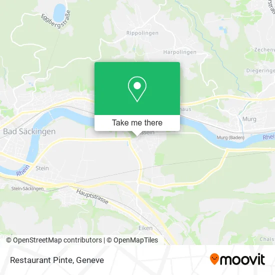 Restaurant Pinte map