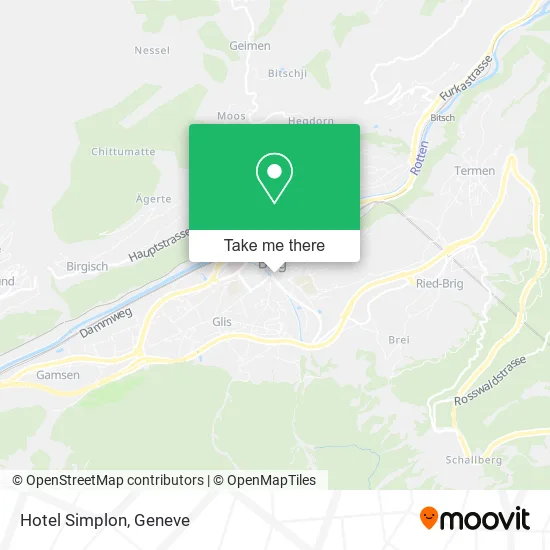 Hotel Simplon map