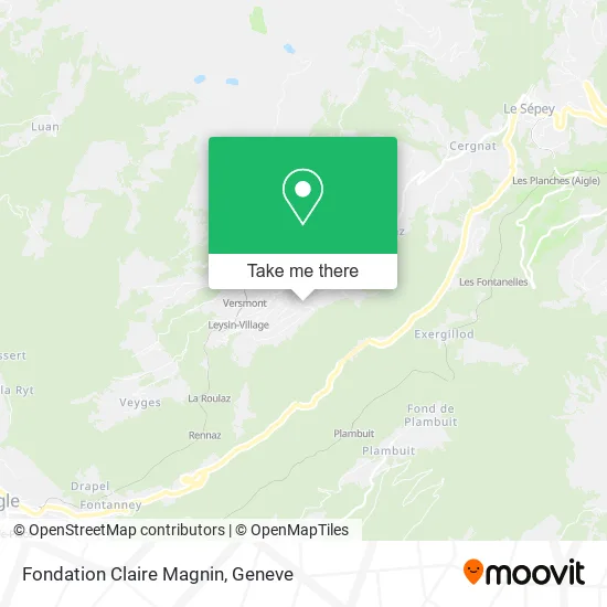 Fondation Claire Magnin map