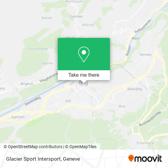 Glacier Sport Intersport map
