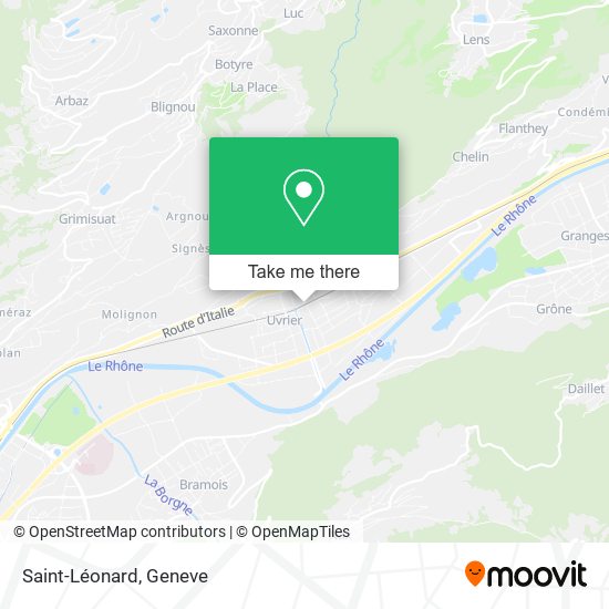Saint-Léonard map