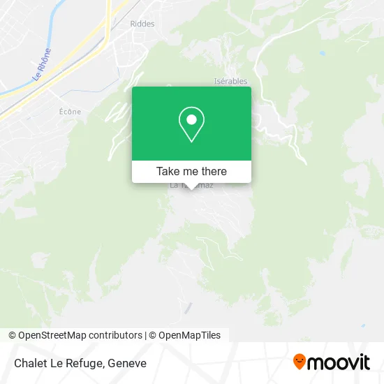 Chalet Le Refuge map