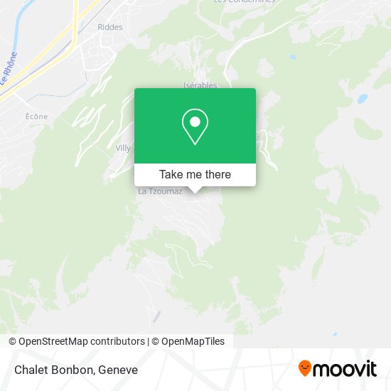 Chalet Bonbon map
