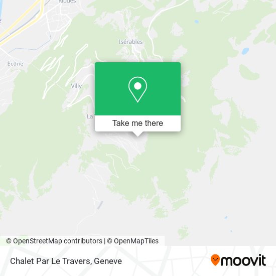 Chalet Par Le Travers map