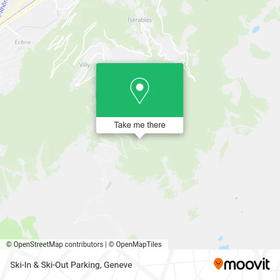 Ski-In & Ski-Out Parking map