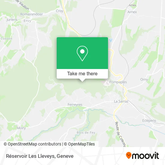 Réservoir Les Lleveys map