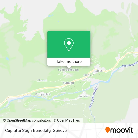 Caplutta Sogn Benedetg map