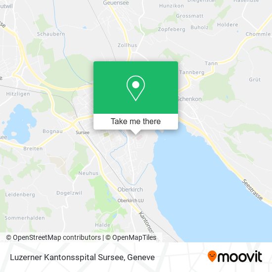 Luzerner Kantonsspital Sursee map