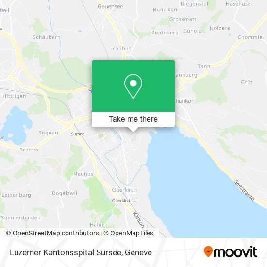 Luzerner Kantonsspital Sursee map