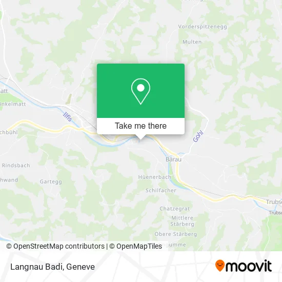 Langnau Badi map