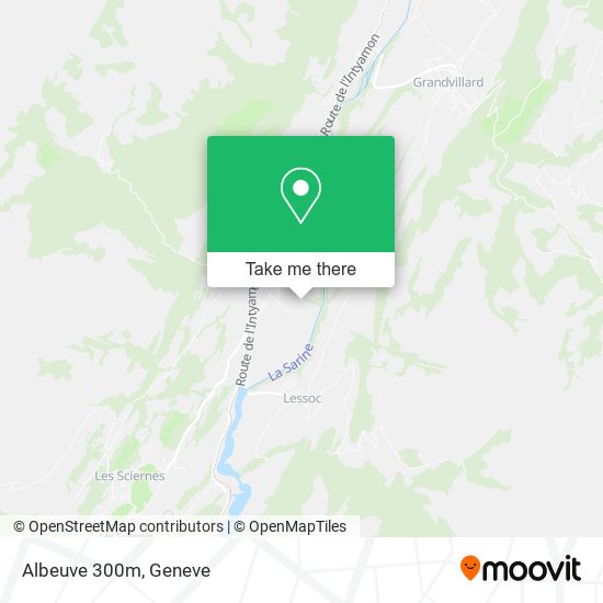Albeuve 300m map