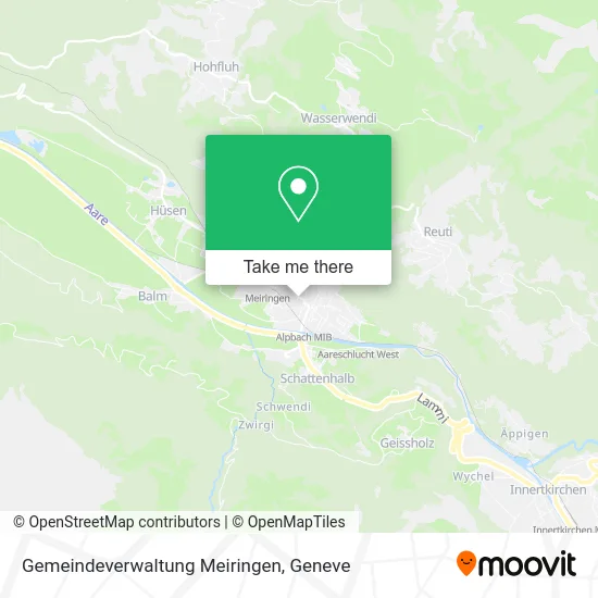 Gemeindeverwaltung Meiringen map