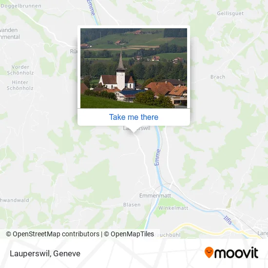 Lauperswil map