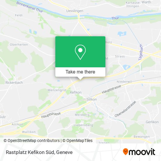 Rastplatz Kefikon Süd plan