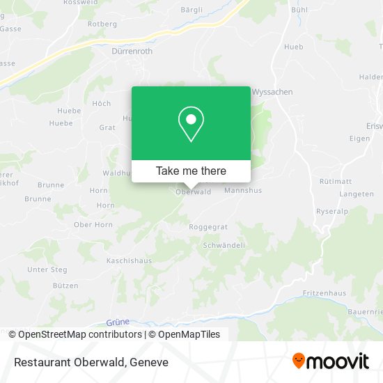 Restaurant Oberwald map