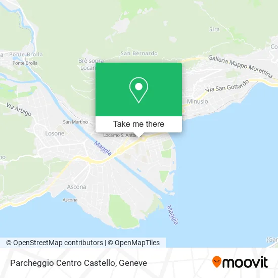 Parcheggio Centro Castello map