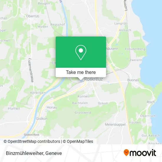 Binzmühleweiher map