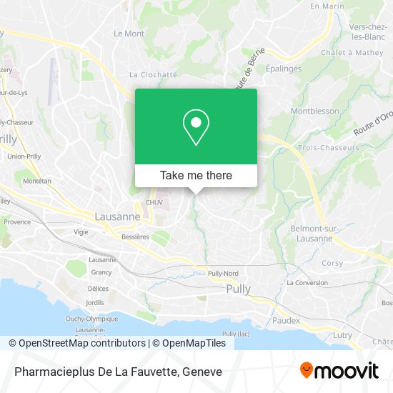 Pharmacieplus De La Fauvette map