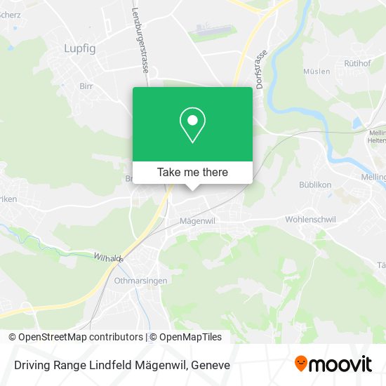 Driving Range Lindfeld Mägenwil map