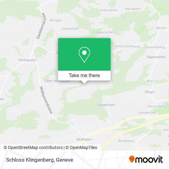 Schloss Klingenberg map