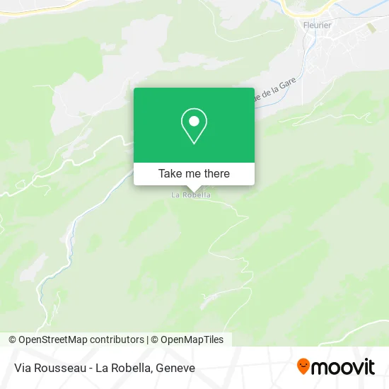 Via Rousseau - La Robella map