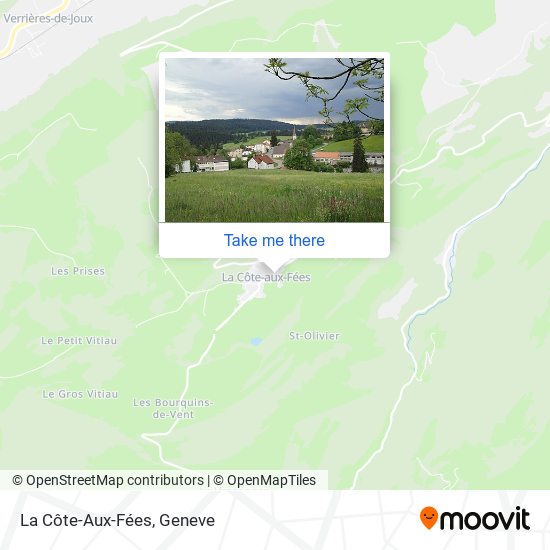 La Côte-Aux-Fées map